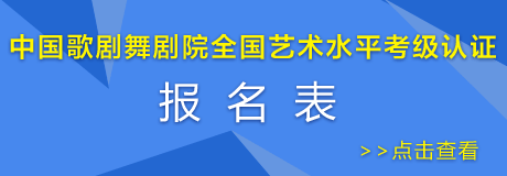 中国歌剧舞剧院 报名表